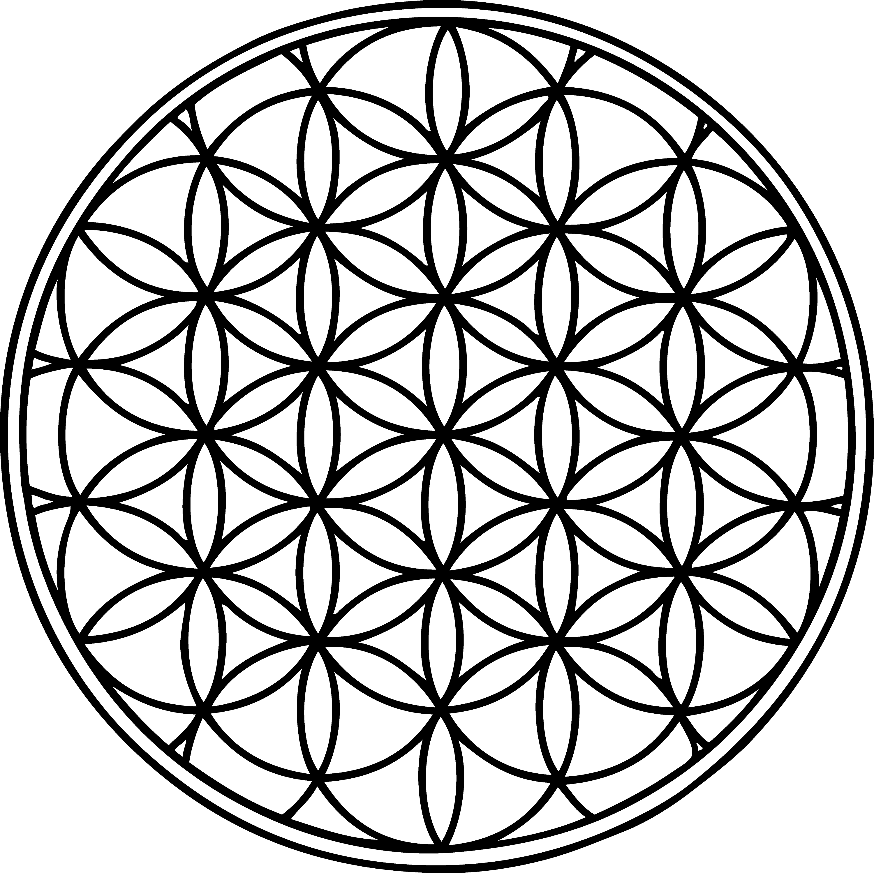 Flower Of Life Colouring Pages