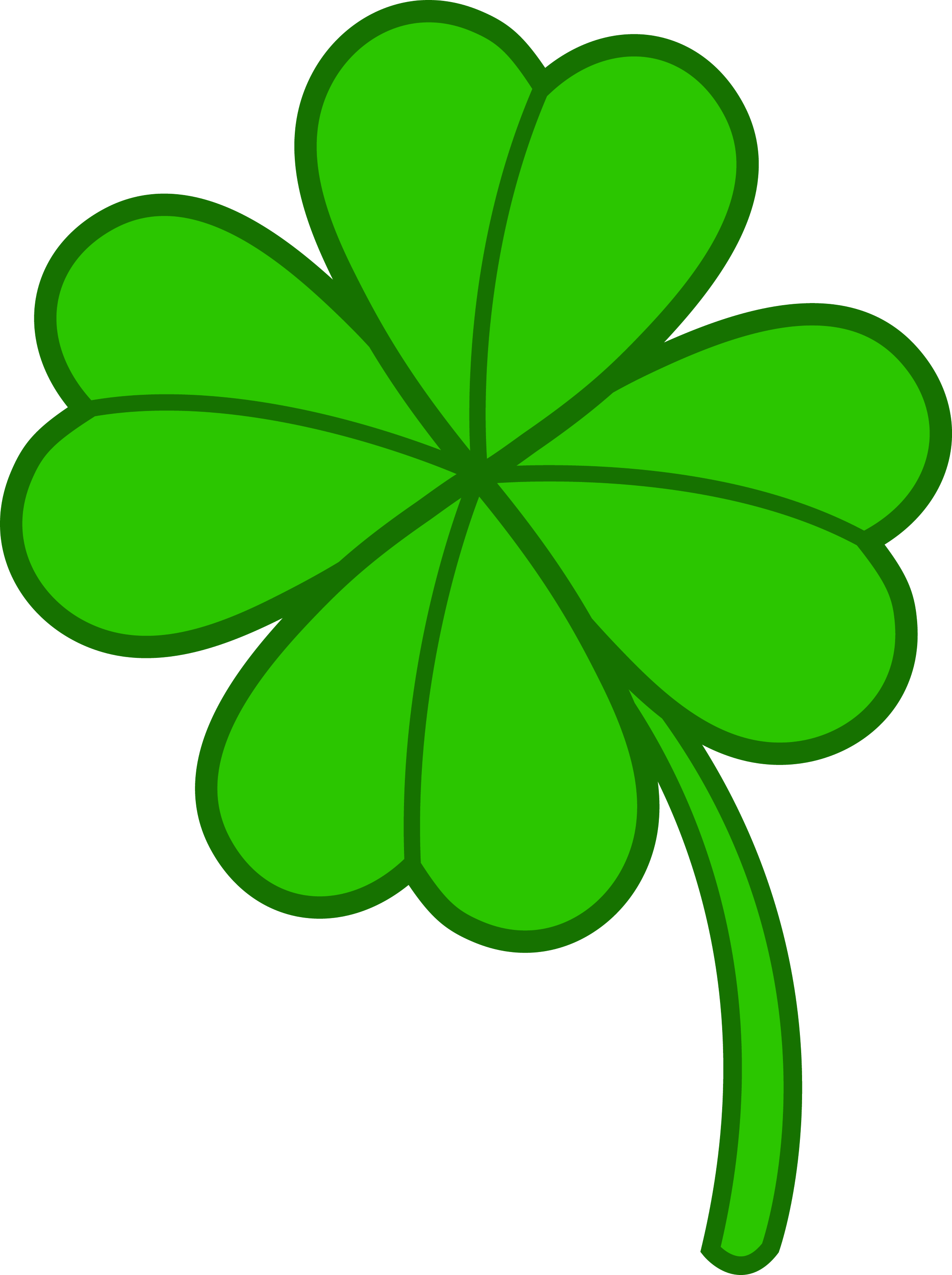 clip art 3 leaf clover - photo #2