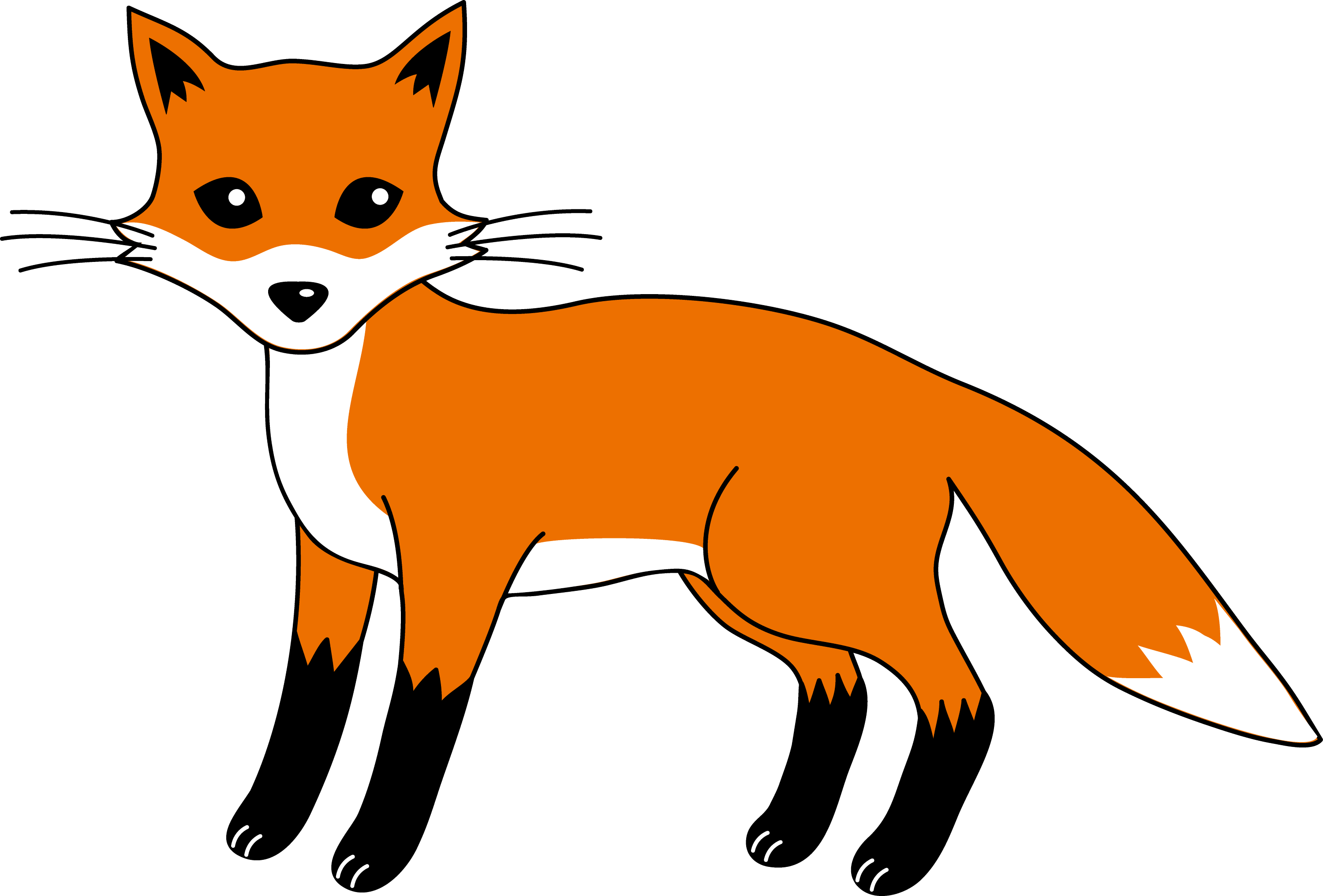 cartoon clipart of a fox - photo #11