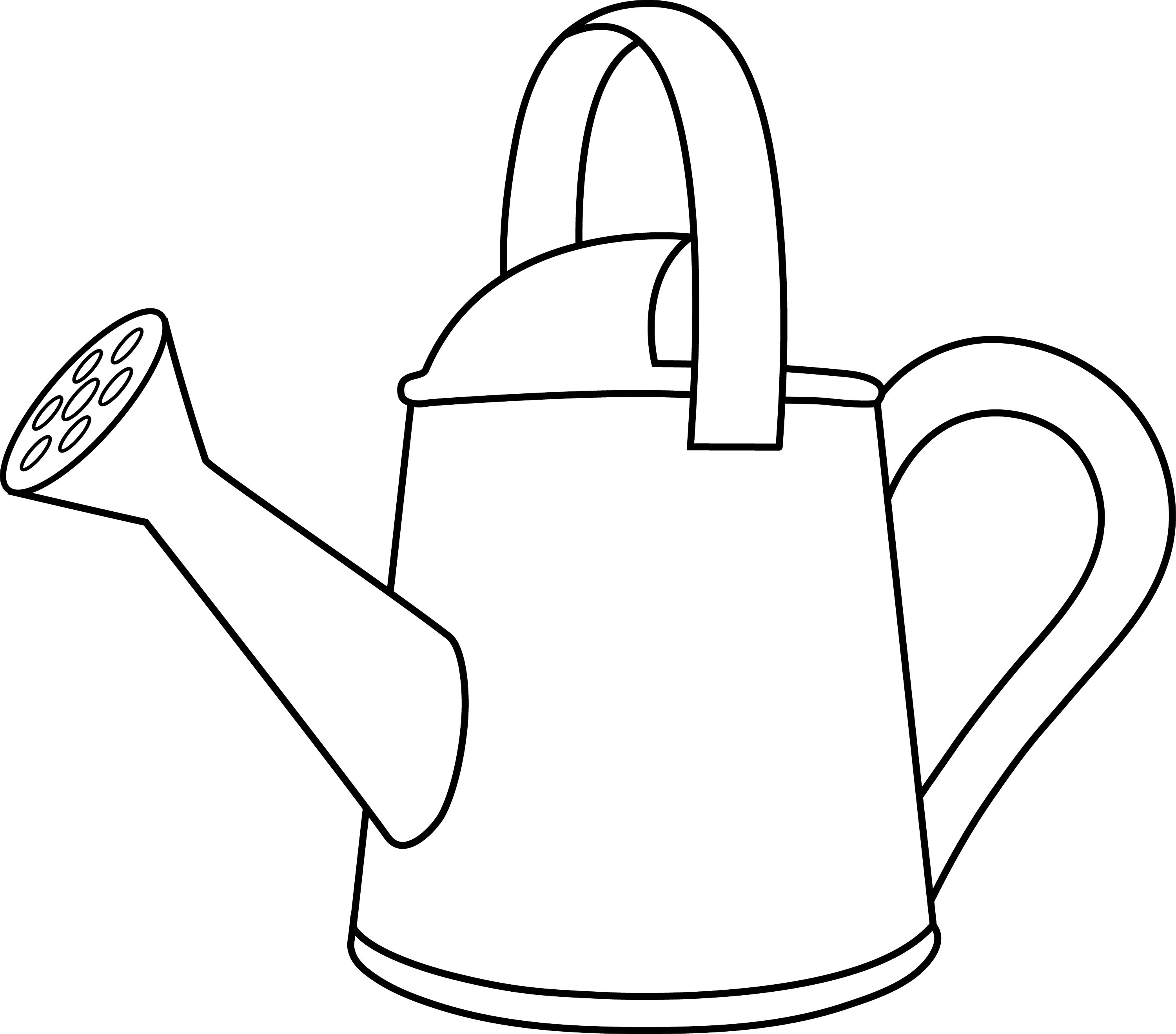 Printable Watering Can Template