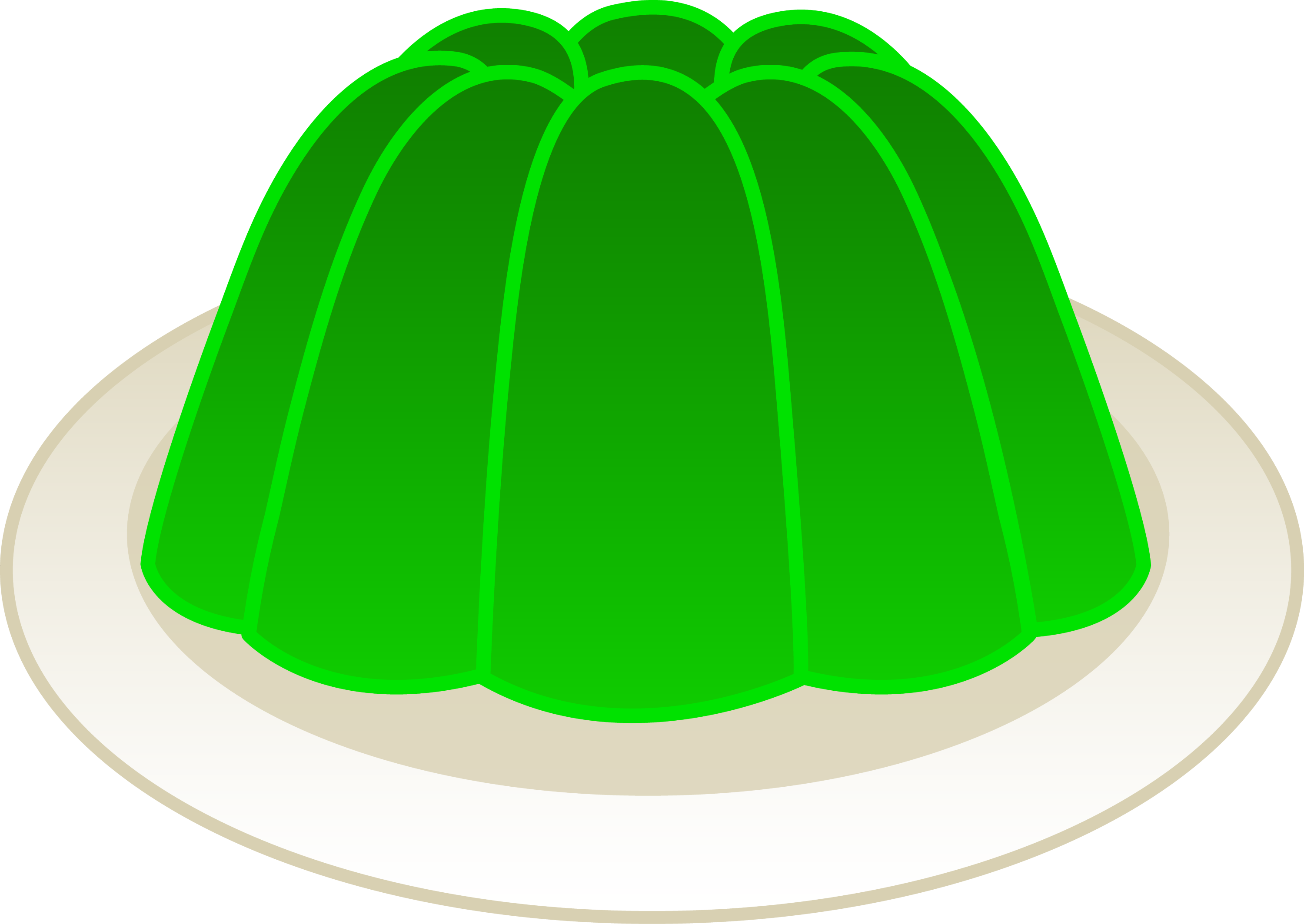 Lime Green Gelatin Mold - Free Clip Art