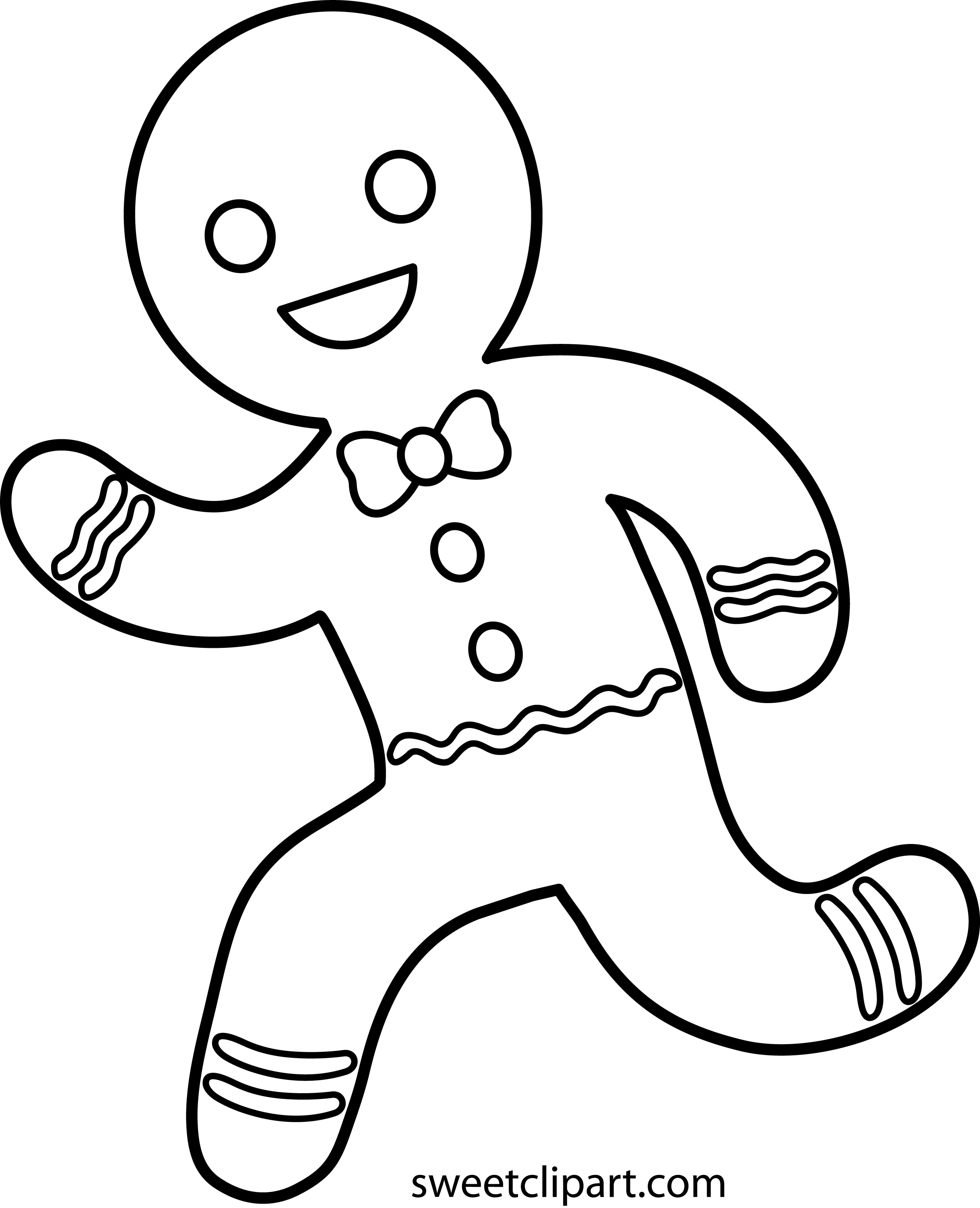 running-gingerbread-man-line-art-free-clip-art