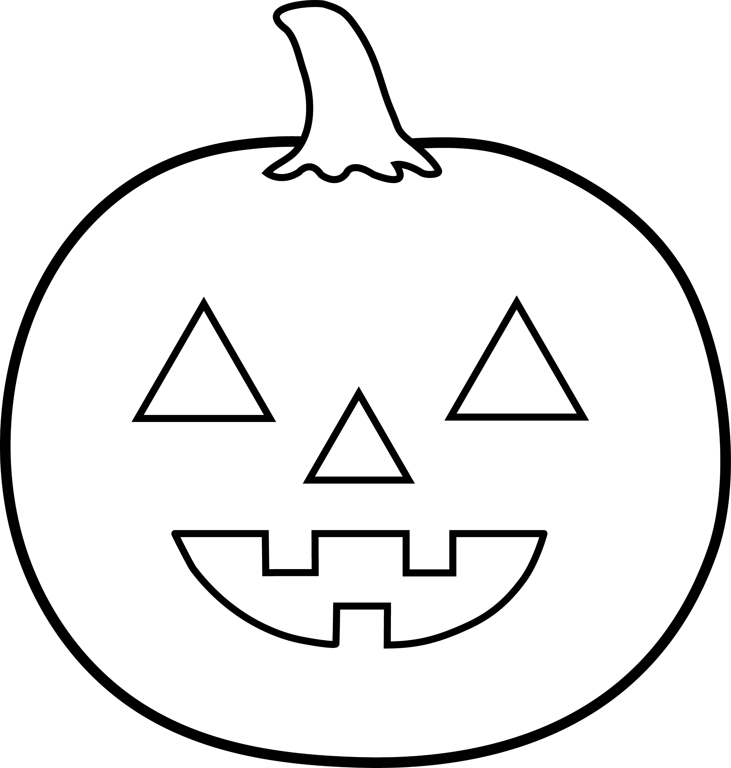 Halloween Jack O Lantern For Coloring Free Clip Art