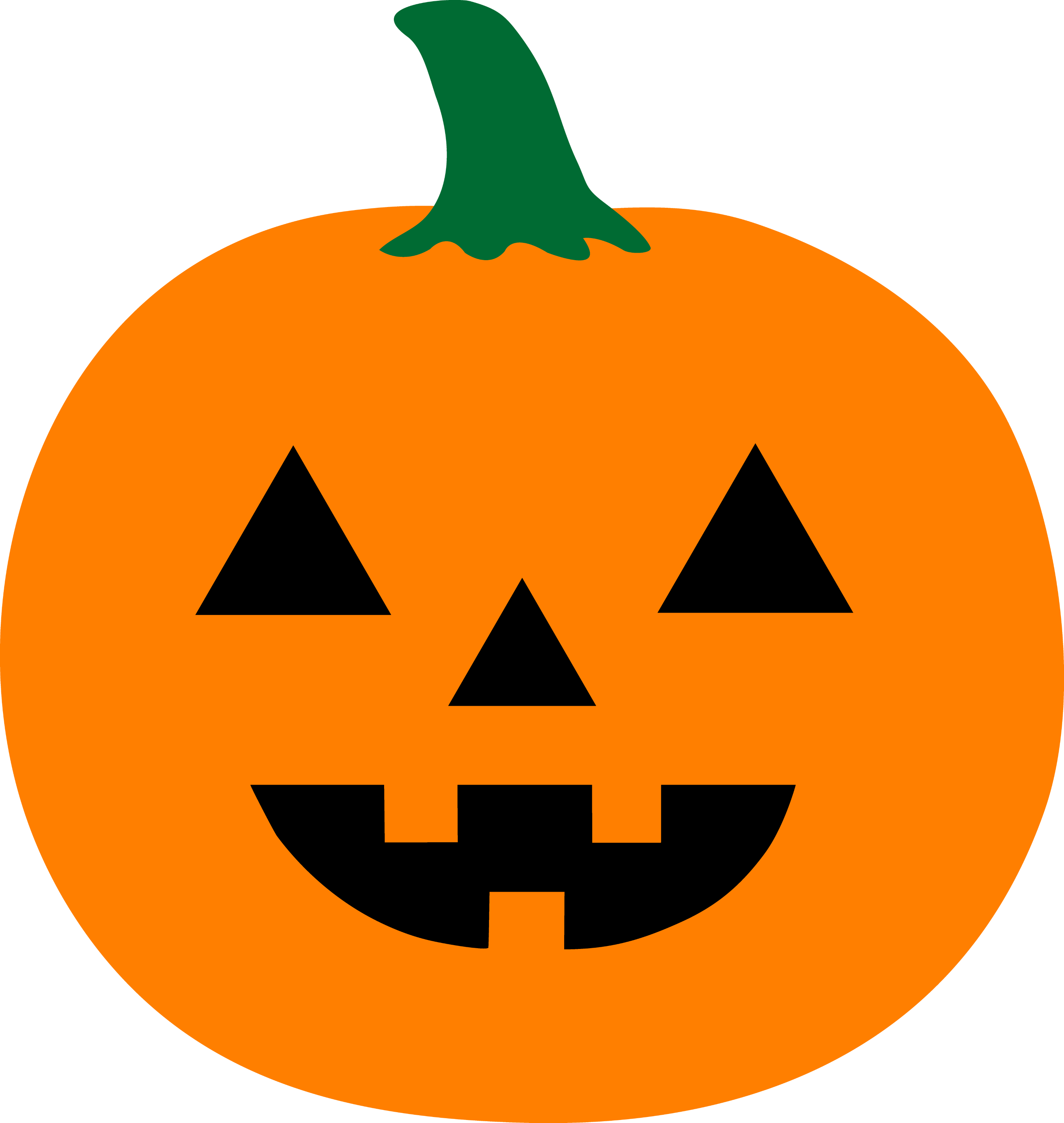 Simple Halloween Jack O Lantern - Free Clip Art