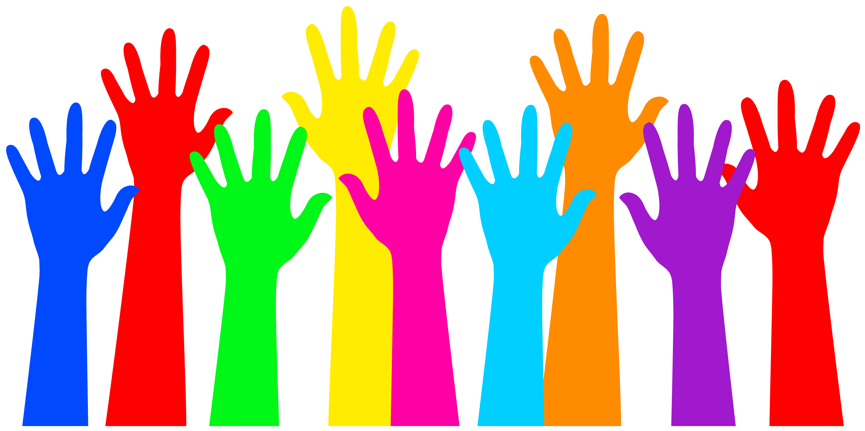 rainbow-colored-raised-hands-free-clip-art