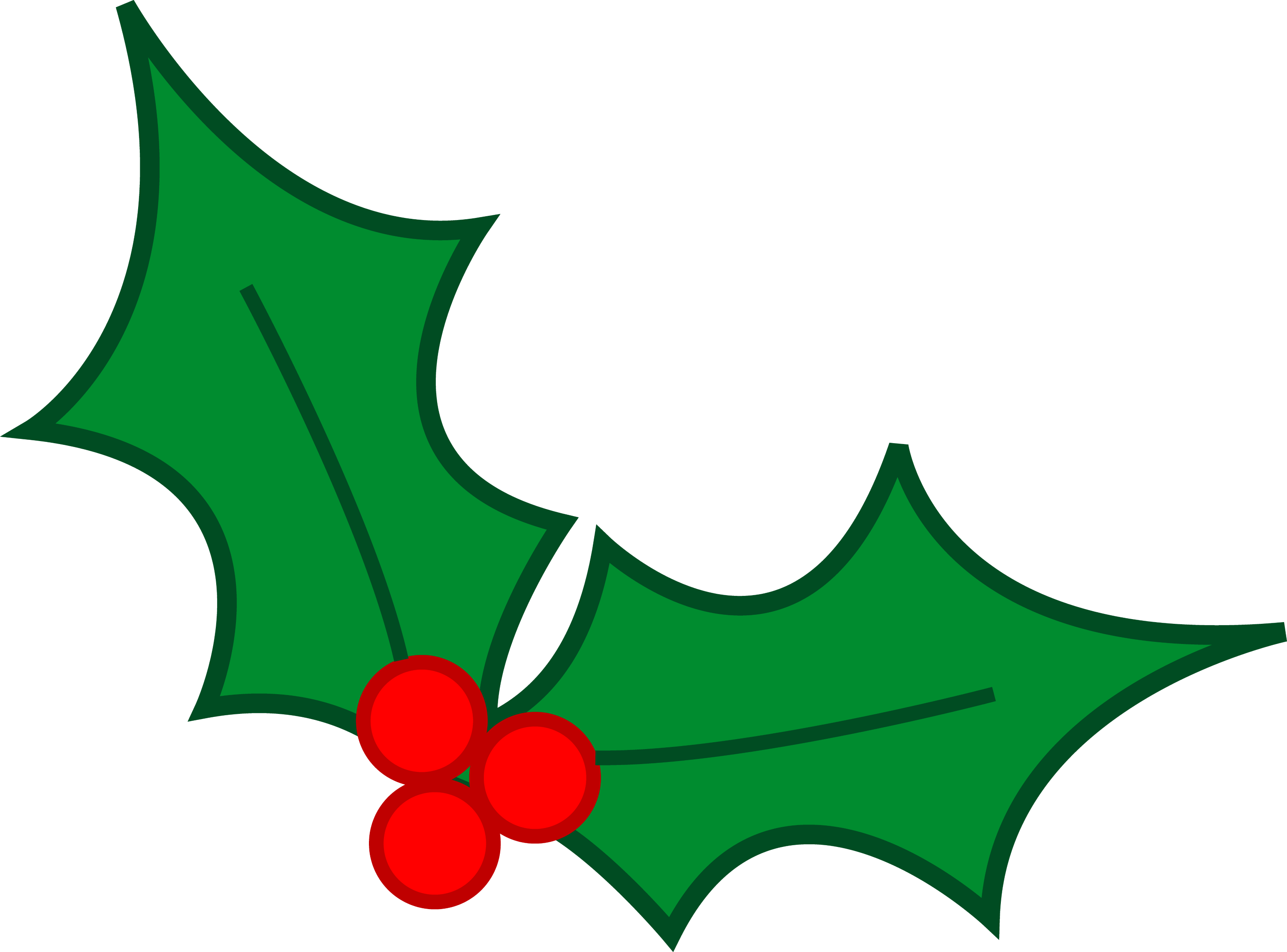 xmas holly clipart - photo #3