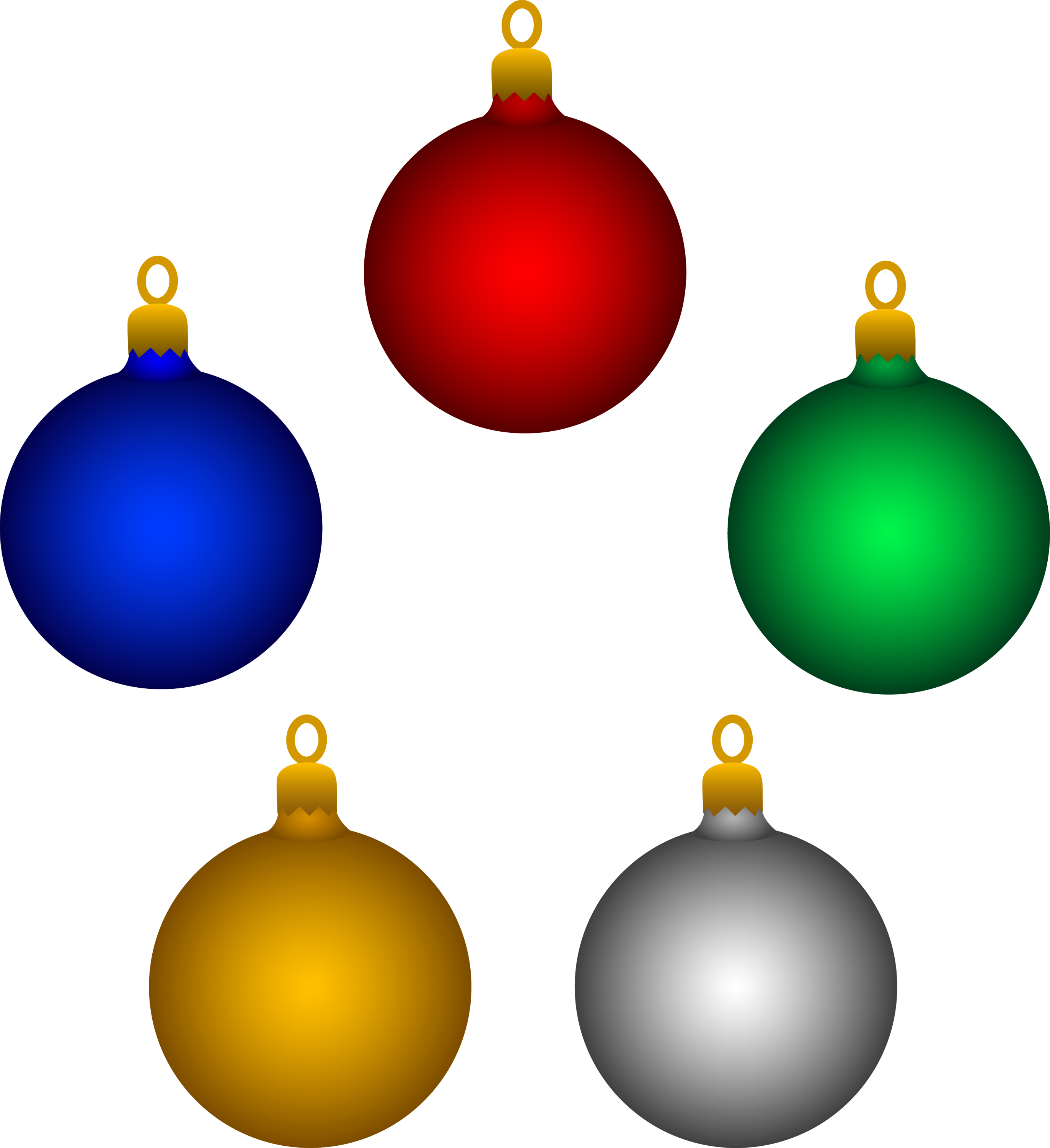 Free Printable Christmas Ornament Clipart