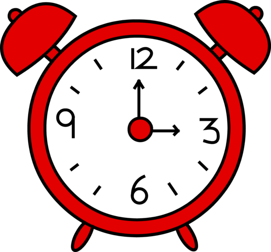 Red Alarm Clock Design - Free Clip Art