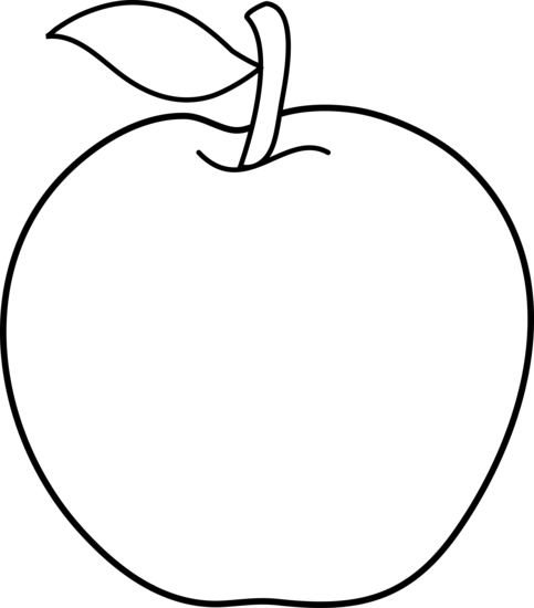 apple outline clip art - photo #16