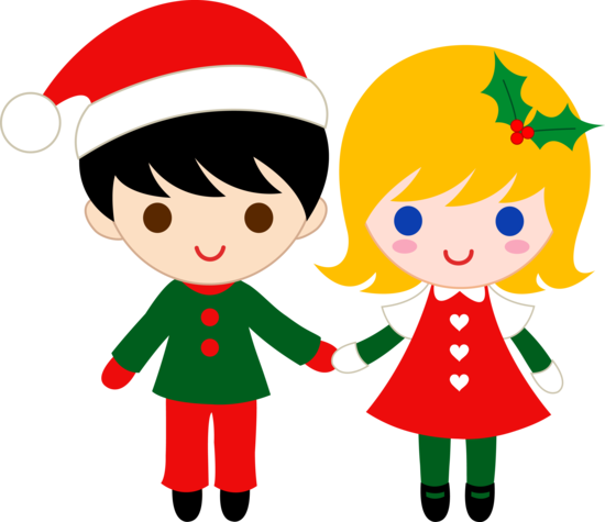 Cute Christmas Kids Clip Art - Free Clip Art