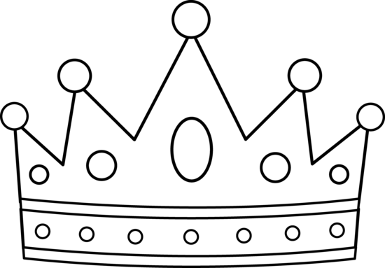 free crown clipart black and white - photo #37