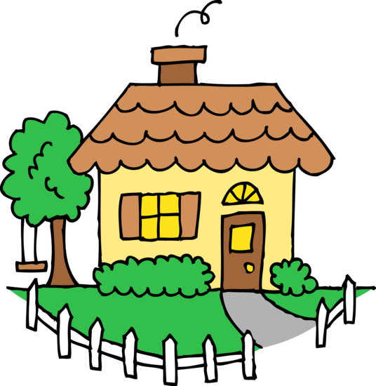 clipart yellow house - photo #20