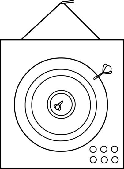 dart board coloring pages - photo #3