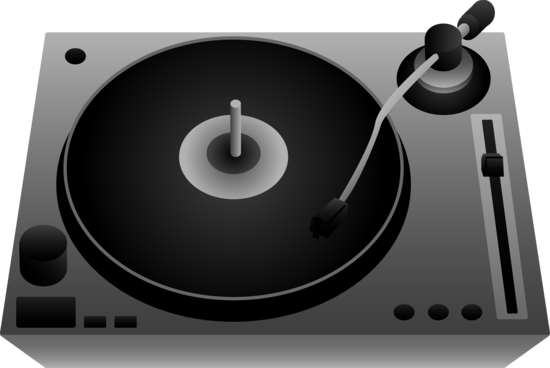 DJ Turntable Design - Free Clip Art