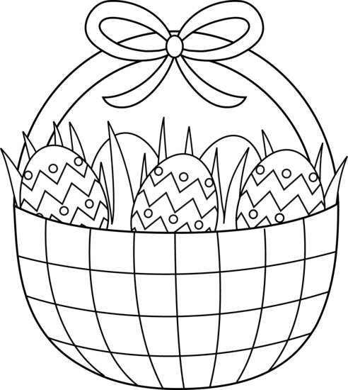 easter clipart to color - photo #11