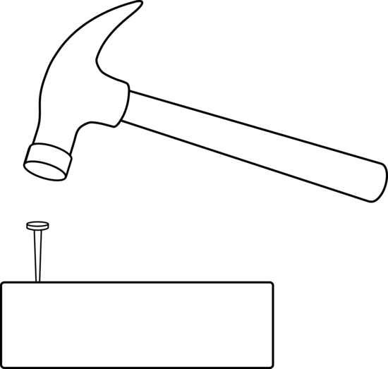 free clipart hammer and nails - photo #10
