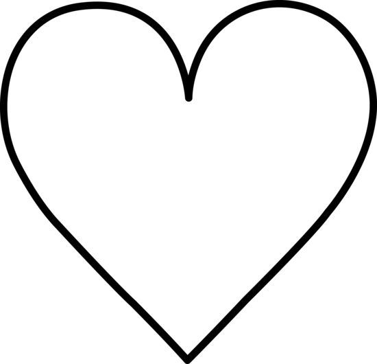 free black and white heart clipart - photo #20