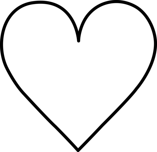 free clipart of hearts in black and white - photo #13