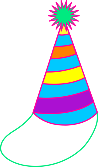 Colorful Party Hat - Free Clip Art