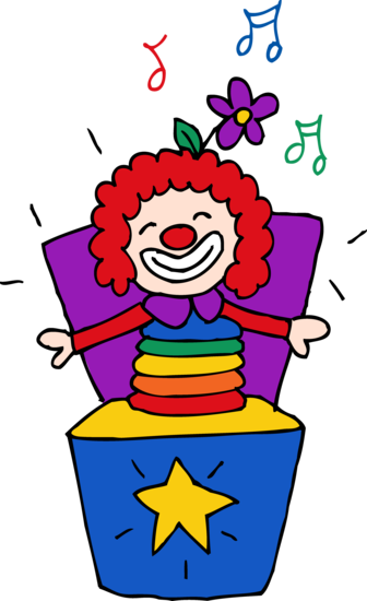 Colorful Jack in the Box Clipart - Free Clip Art