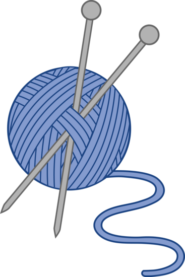 Blue Knitting Yarn