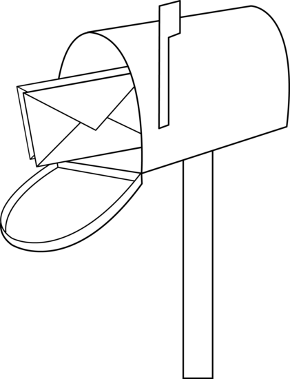 Mailbox Line Art Free Clip Art