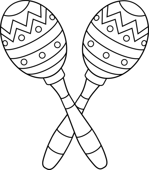 maraca coloring pages - photo #2