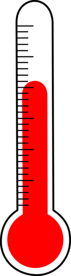 Simple Red Thermometer - Free Clip Art