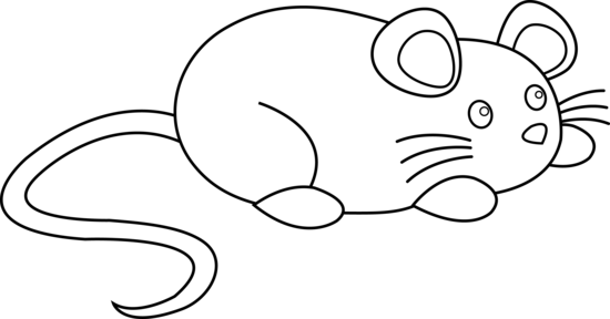 clipart mouse black and white - photo #46