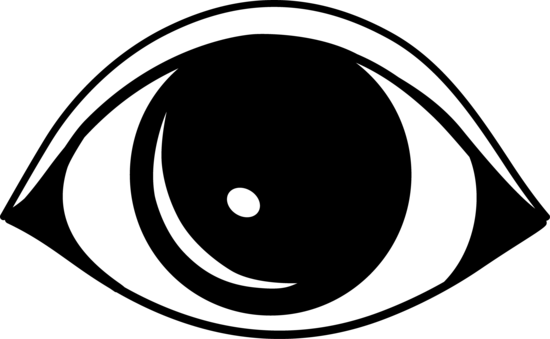 Simple Black Eye Logo Design - Free Clip Art