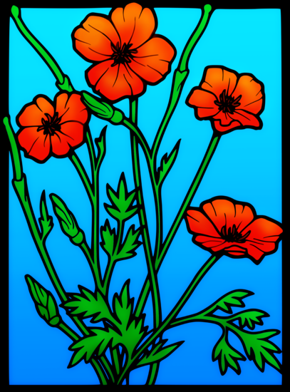 free clip art poppy flowers - photo #50