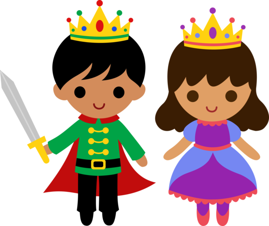 Cute Prince and Princess 2 - Free Clip Art