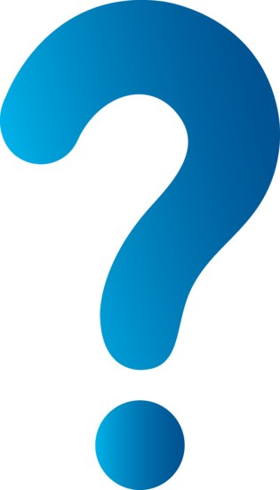 Simple Blue Question Mark - Free Clip Art