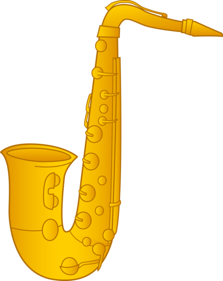 Saxophone Clip Art Design - Free Clip Art