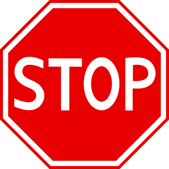 Red Stop Sign Clipart - Free Clip Art