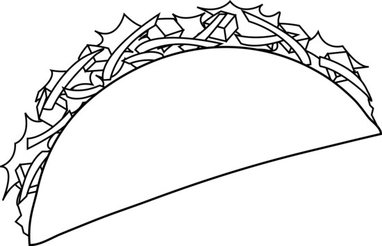 taco coloring pages for kids - photo #3