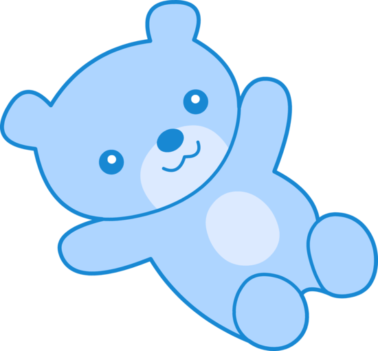 clip art blue teddy bear - photo #4