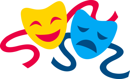 Comedy and Tragedy Masks - Free Clip Art