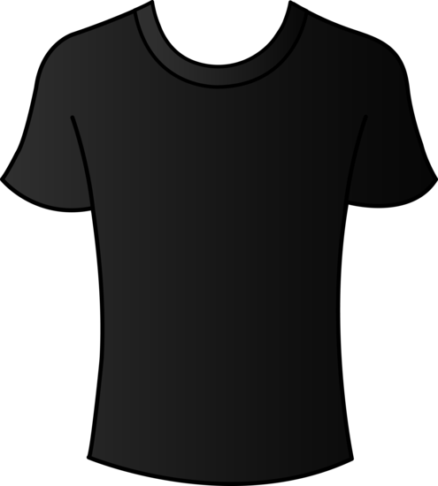 black t shirt clipart - photo #9