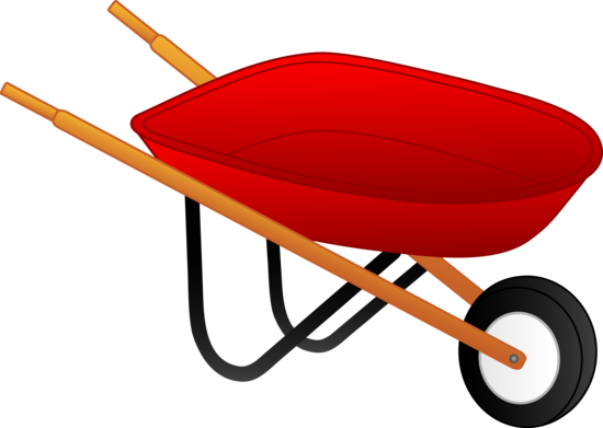 Little Red Wheelbarrow - Free Clip Art