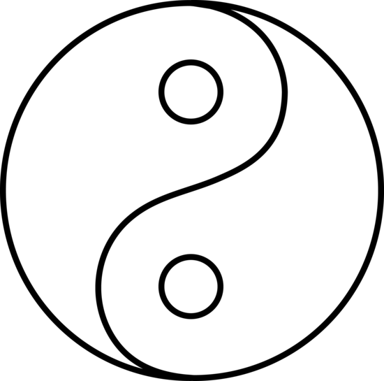 yin and yang coloring pages - photo #1