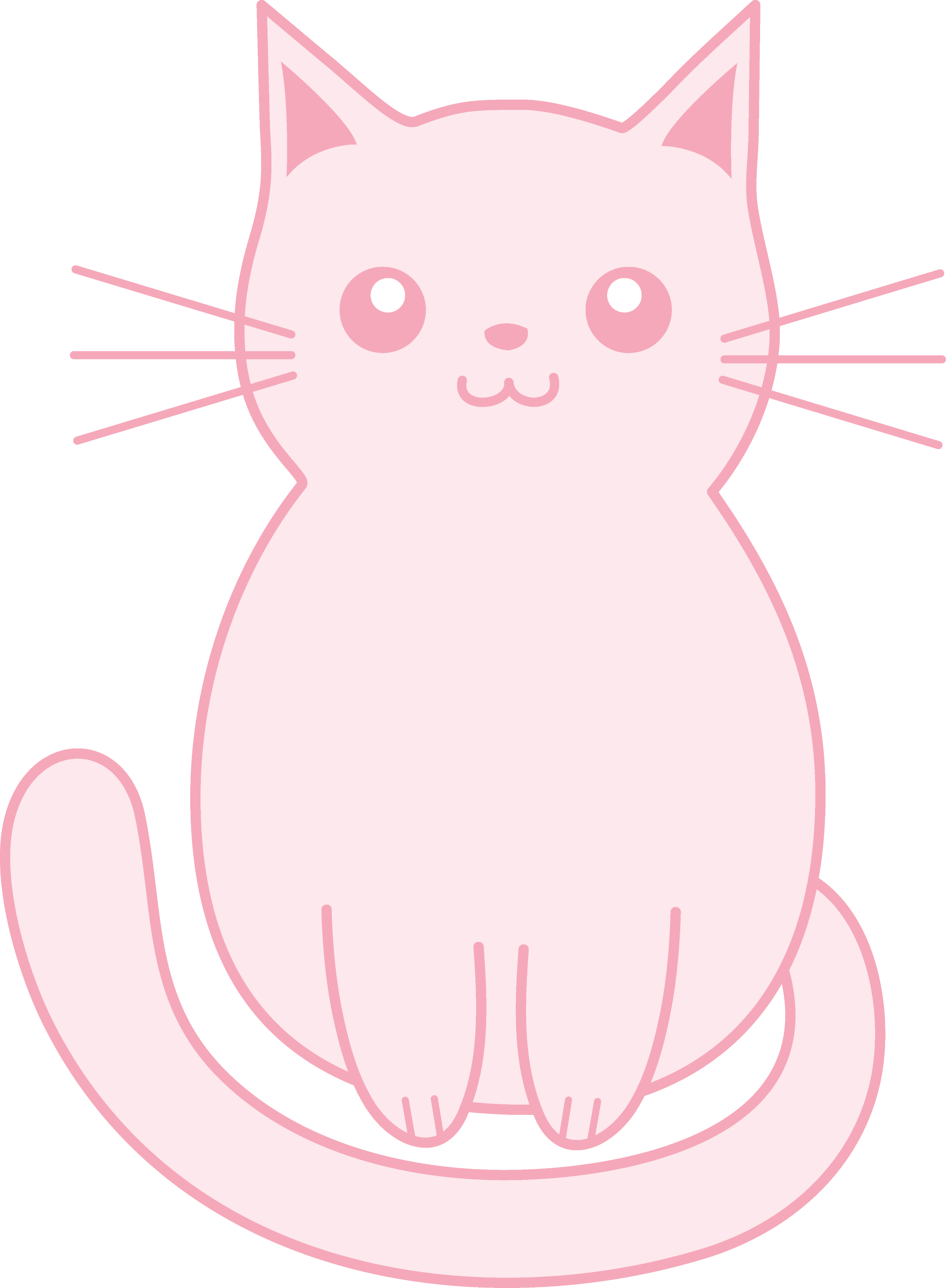 Cute Pink Kitten Clip Art Free Clip Art