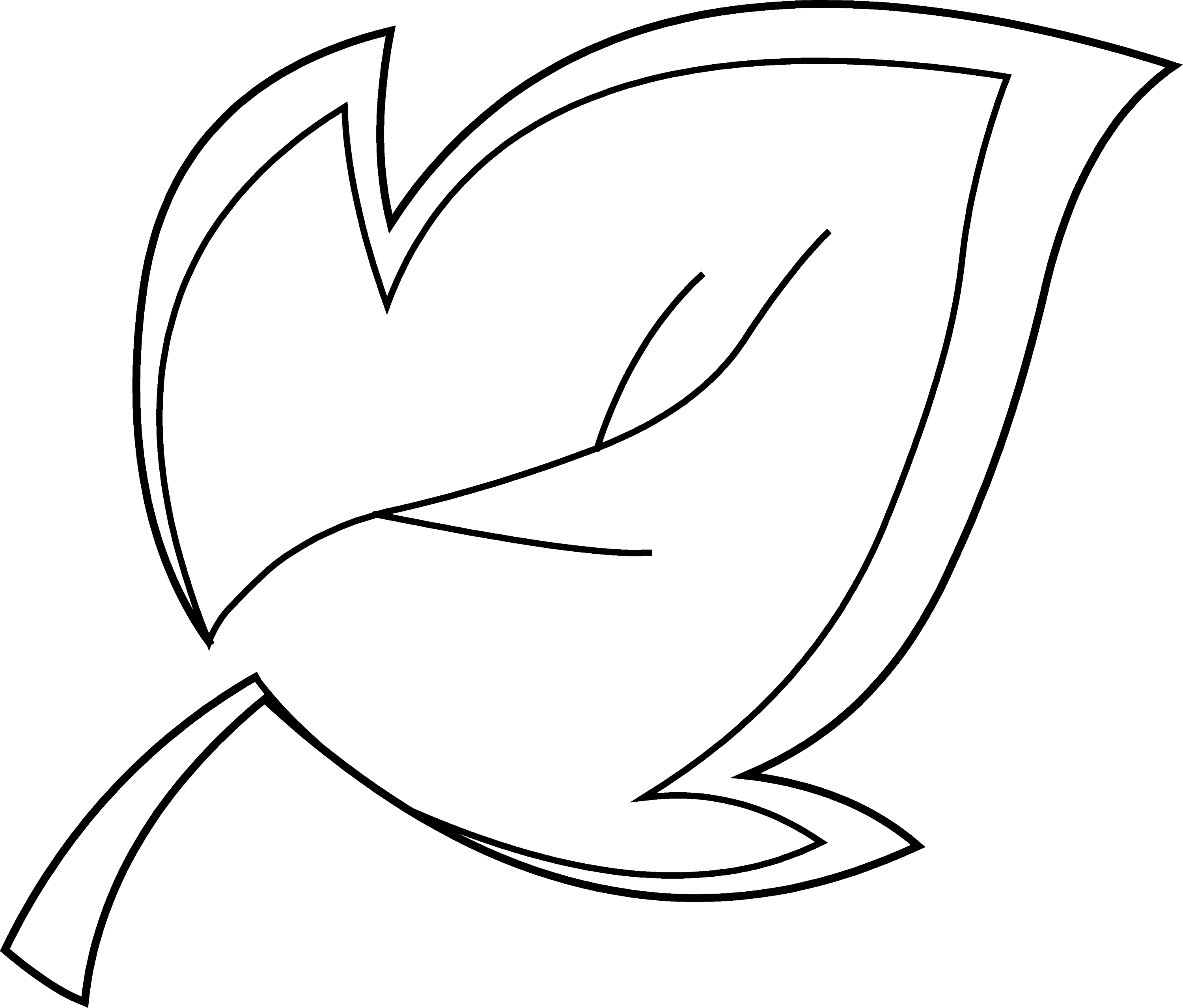 Leaf Png Black And White - PNG Image Collection