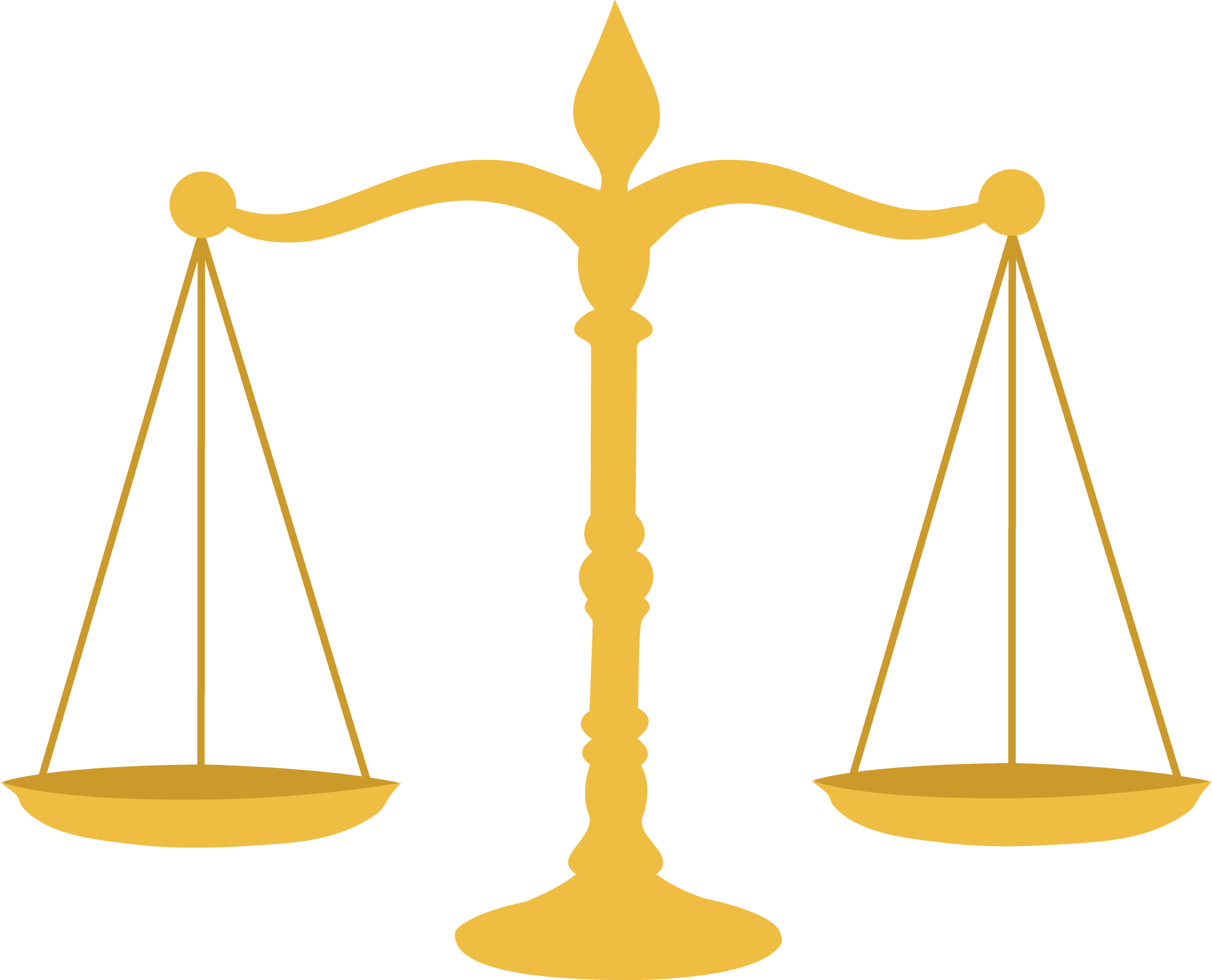 Golden Legal Scales - Free Clip Art