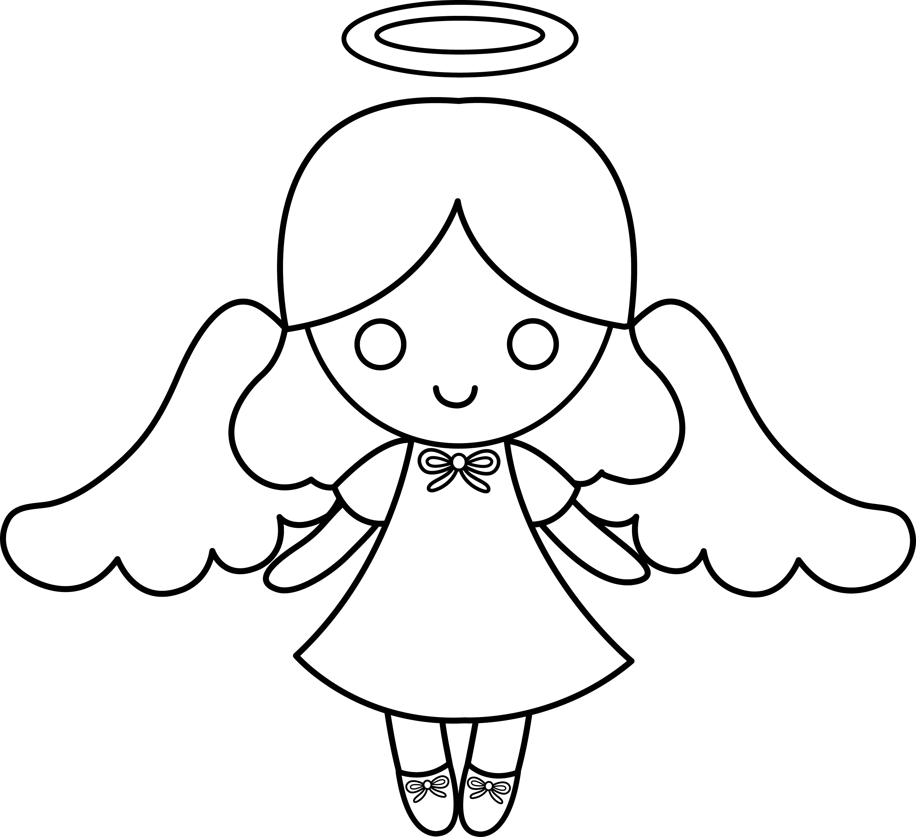 free clipart of black angels - photo #39