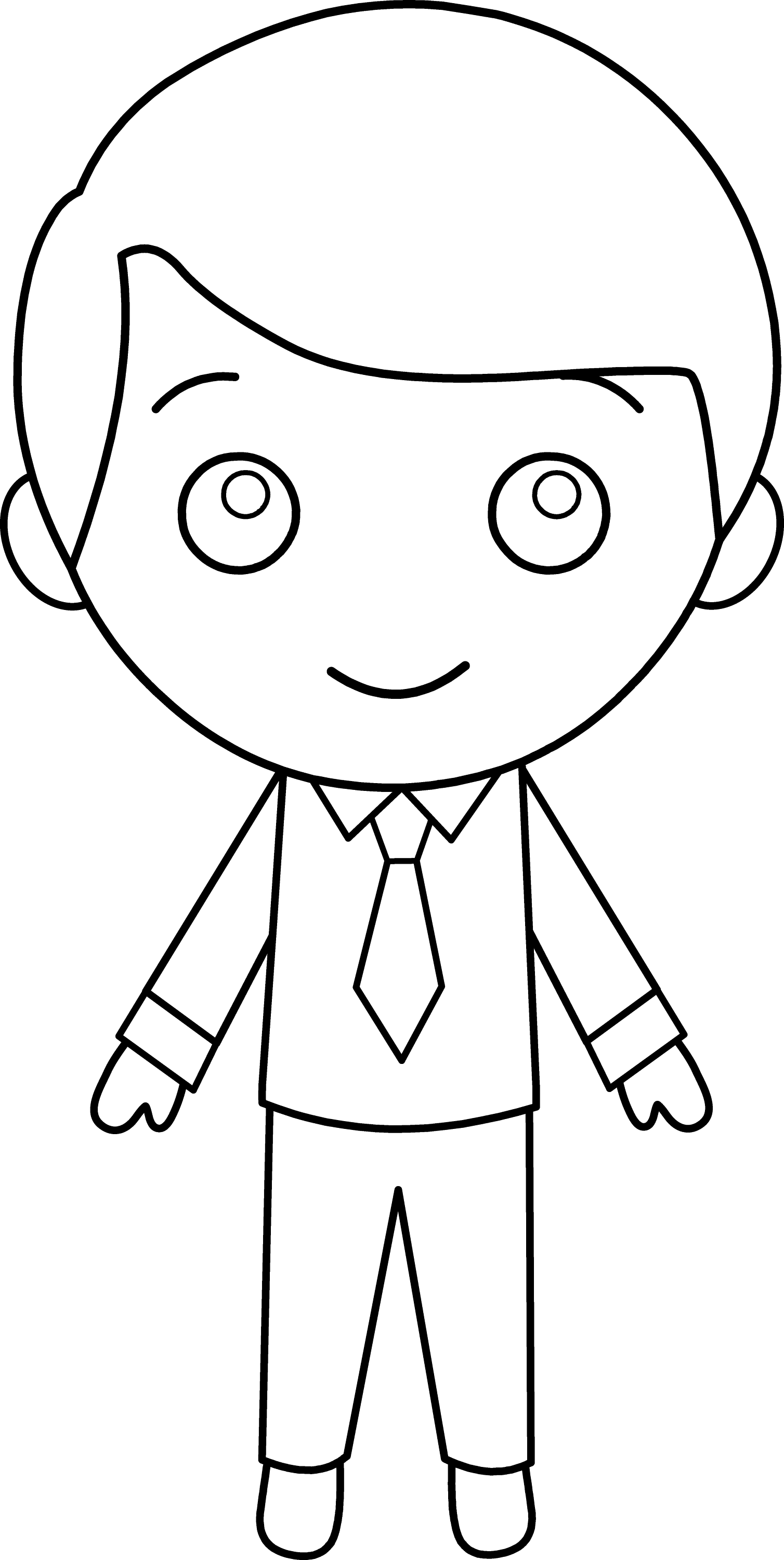 free black and white boy clipart - photo #27