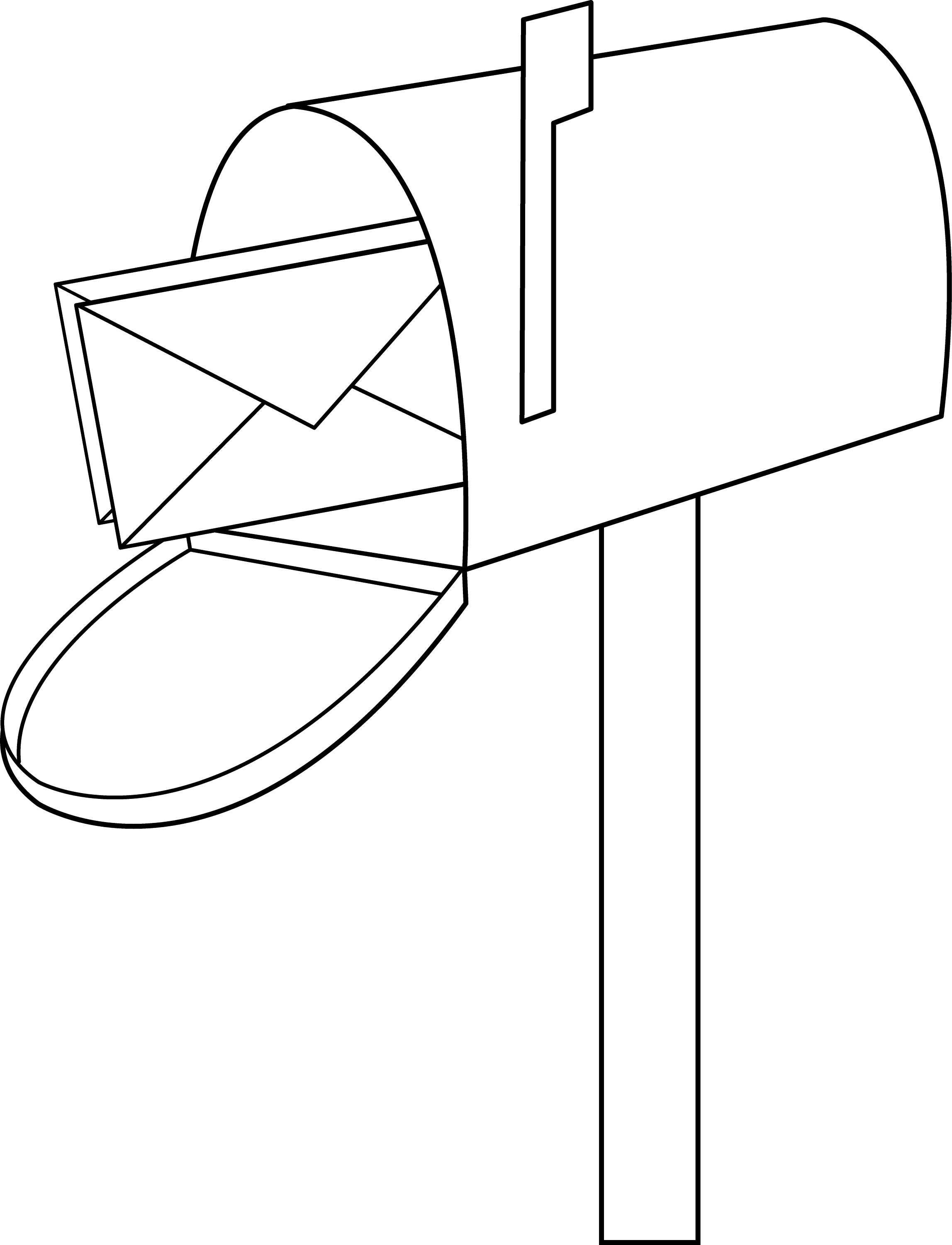 mailbox coloring pages - photo #1