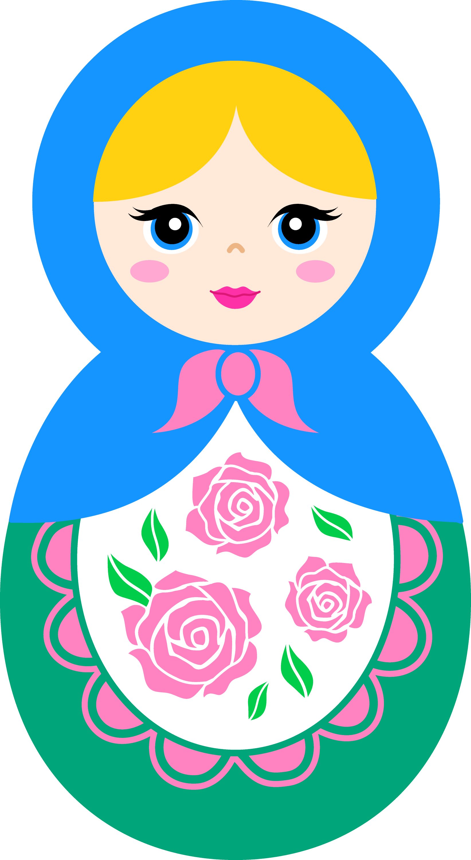 matryoshka doll cartoon