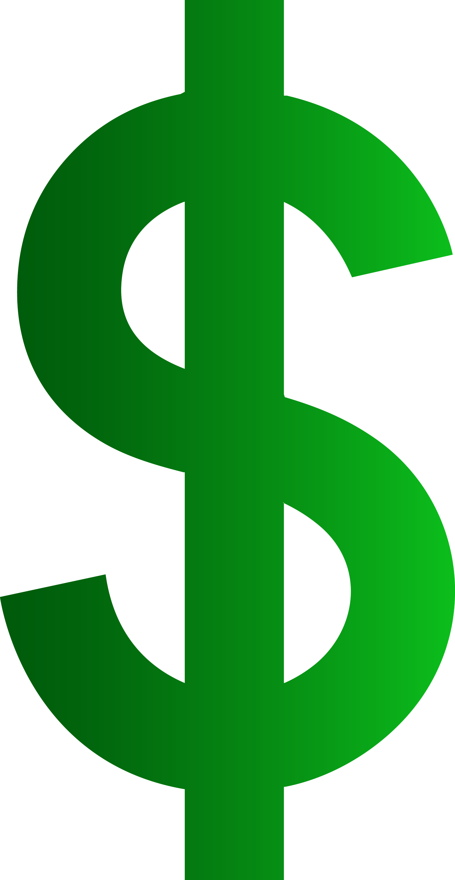 Green Dollar Sign - Free Clip Art