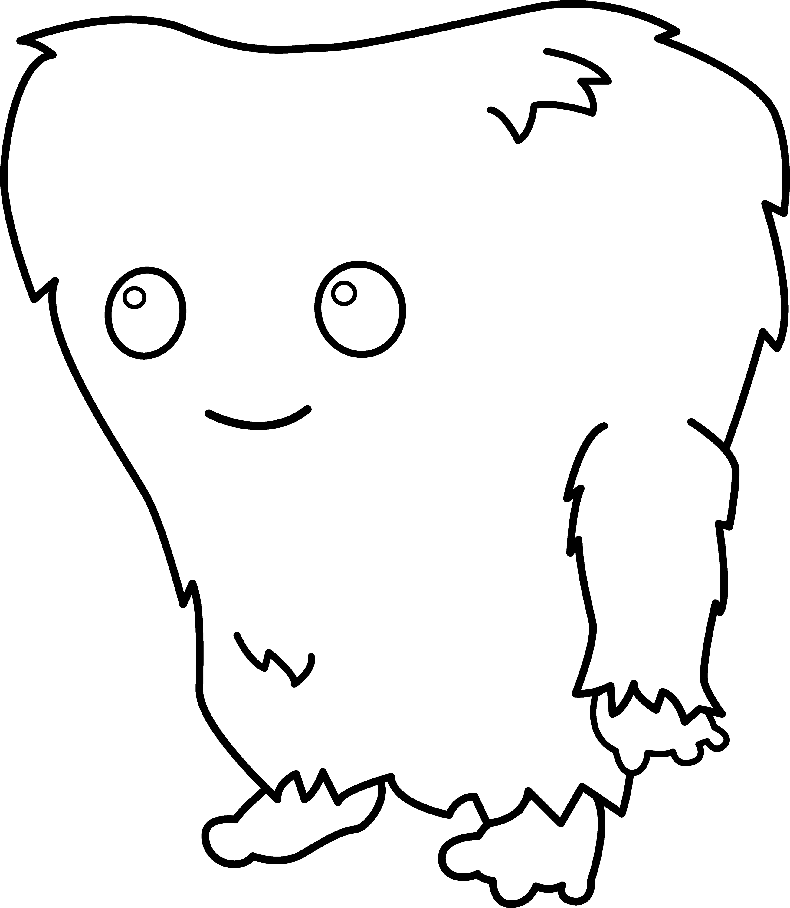 free black and white monster clipart - photo #21